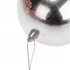 Елочная фигура Шар Ø 10 см, цвет серебряный глянцевый