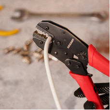 Кримпер HT-336G для обжима F и BNC разъемов типа RG-59, RG-58, RG-62, RG-174, Fiber Optic REXANT