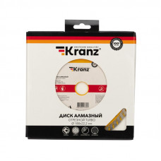 Диск алмазный отрезной Turbo 180x22,2x2,4x10мм KRANZ