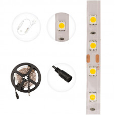 Лента светодиодная 12В, SMD5050, 14,4Вт/м, 60 LED/м, 3000K, 10мм, 5м, IP20 LAMPER