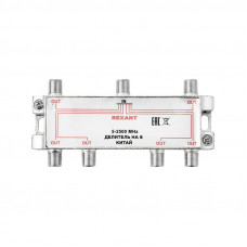 Делитель ТВх6 под F-разъем, 5-2500МГц СПУТНИК REXANT