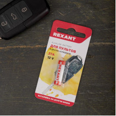 Батарейка высоковольтная A27, 12В, 1 шт, блистер REXANT