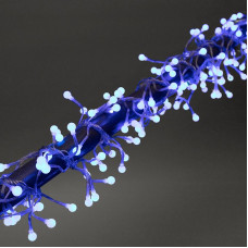 Гирлянда Мишура LED 3 м прозрачный ПВХ, 288 диодов, цвет синий