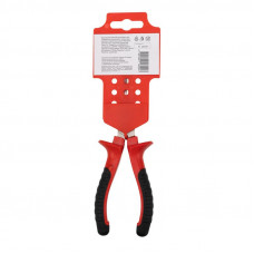 Тонкогубцы изогнутые 160мм никелированные, двухкомпонентные рукоятки REXANT