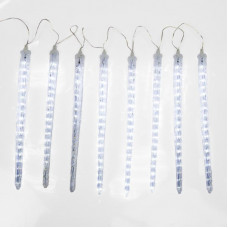 Гирлянда светодиодная Сосульки 230В, комплект 8 шт х 42 см, 36x8 LED, не соединяются