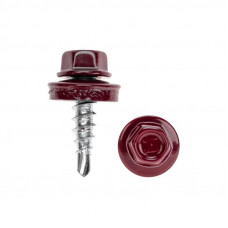 Саморез кровельный 4,8х19мм, окрашенный RAL 3005, короб (250 шт/уп) KRANZ