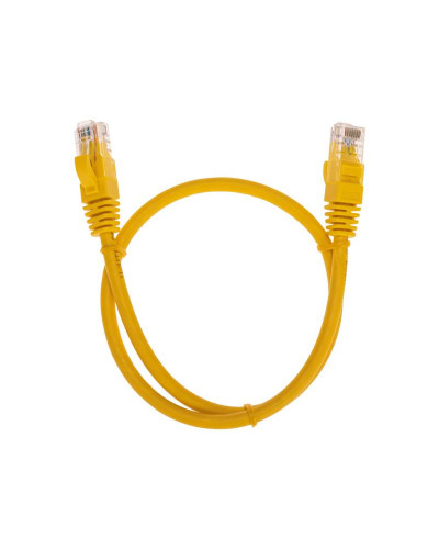 Патч-корд U/UTP, CAT 6, RJ45-RJ45, 26AWG, LSZH, желтый, 0,5м REXANT