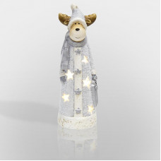 Керамическая фигурка Олененок с шарфом 7x6,5x21 см