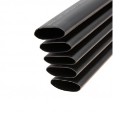 Трубка термоусаживаемая СТТК (4:1) двустенная клеевая 32,0/8,0мм, черная, упаковка 5 шт. по 1м REXANT