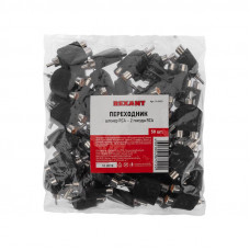 Переходник 1 штекер RCA - 2 гнезда RCA REXANT