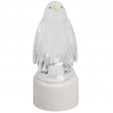 Фигура светодиодная на подставке Пингвин Кристалл, RGB