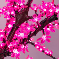 Светодиодное дерево Сакура, высота 1,5м, диаметр кроны 1,8м, розовые светодиоды, IP65, понижающий трансформатор в комплекте NEON-NIGHT