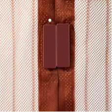 Дверная антимоскитная сетка 210х100см, с магнитами по всей длине, коричневая REXANT