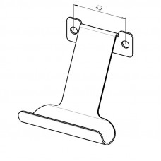 Кронштейн для игровых джойстиков универсальный, настенный, белый REXANT