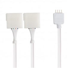 Коннектор соединительный (2 разъема) для RGB светодиодных лент с влагозащитой шириной 10 мм и контроллеров, длина 30 см LAMPER