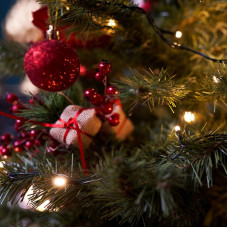 Гирлянда Твинкл Лайт 10 м, темно-зеленый ПВХ, 80 LED, цвет ТЕПЛЫЙ БЕЛЫЙ