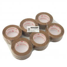 Скотч упаковочный REXANT 48 мм х 50 мкм, коричневый, рулон 150 м