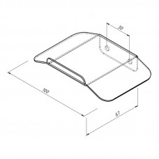 Держатель для наушников, настенный, черный REXANT