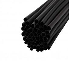 Трубка термоусаживаемая ТУТ нг 6,0/3,0мм, черная, упаковка 50 шт. по 1м REXANT