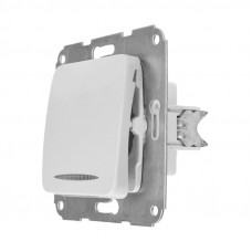 DEA Выключатель 1кл (инд) с/у 10А мех. Бел KRANZ