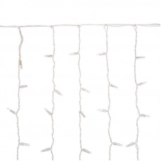 Гирлянда светодиодная Занавес 2х0,8м 160 LED ТЕПЛЫЙ БЕЛЫЙ прозрачный ПВХ IP65 постоянное свечение 230В нужен блок 303-500-1 NEON-NIGHT