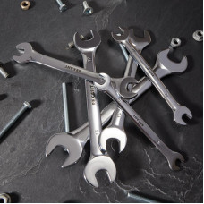 Набор ключей рожковых (8-19мм), 6 шт, CrV, зеркальное хромирование REXANT