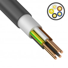 Кабель силовой медный ВВГнг(А)-LS 5x2,5 мм² 100 м, ГОСТ 31996-2012, ТУ 16.К71-310-2001