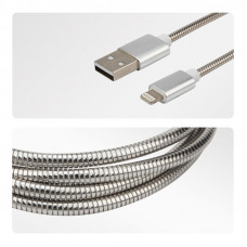 Кабель USB-A – Lightning для Apple, 2,4А, 1м, в металлической оплетке REXANT
