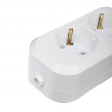 Колодка 2 гнезда с заземлением REXANT