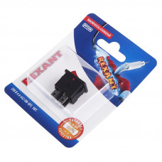 Выключатель клавишный 250V 6А (4с) ON-OFF красный  с подсветкой  Mini  (RWB-207, SC-768)  REXANT (в упак. 1шт.)