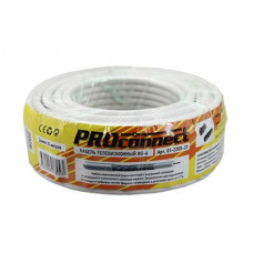 Кабель коаксиальный RG-6U, 75Ом, CCS/Al/Al, 48%, 20м, INDOOR, белый PROconnect