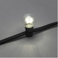 Набор Белт-Лайт 10 м, черный каучук, 30 ламп, цвет Белый, IP65, соединяется