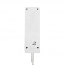 Удлинитель 3 гнезда, 1,5м, 3х0,75мм², с/з, с кнопкой, белый PROconnect