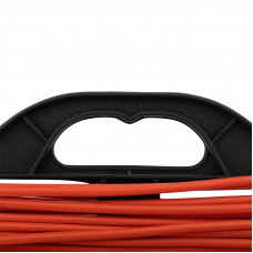 Удлинитель-шнур на рамке ПВС 2х0,75, 20м, б/з, 6А, 1300Вт, IP20, оранжевый (Сделано в России) PROconnect