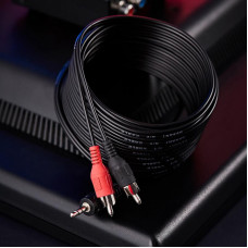 Шнур Стерео 3,5мм - 2 RCA, 10м REXANT