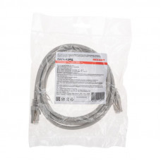 Патч-корд S/FTP, CAT 6A (10G), RJ45-RJ45, 28AWG, LSZH, серый, 2м REXANT