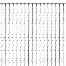 Гирлянда светодиодная Занавес 2х6м 1520 LED БЕЛЫЙ черный ПВХ IP65 эффект водопада 230В не соединяется контроллер в комплекте NEON-NIGHT