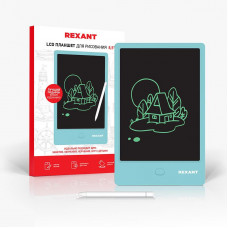 Электронный планшет для рисования 8,5 дюймов, голубой REXANT