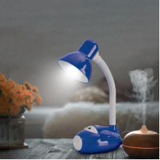 Светильник настольный REXANT Смелый Летчик на основании, с цоколем Е27, 60 Вт, цвет синий