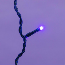 Гирлянда светодиодная Занавес 2х1,5м 360 LED СИНИЙ черный ПВХ IP54 свечение с динамикой 230В блок в комплекте NEON-NIGHT