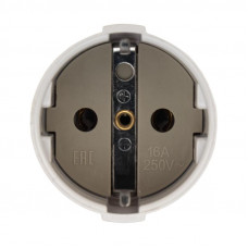 Розетка разборная Евро с з/к 16А белая REXANT