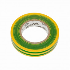 Изолента ПВХ 0,13х15мм, 25м, желто-зеленая KRANZ
