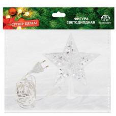 Фигура светодиодная Звезда на елку цвет: RGB, 10 LED, 17 см