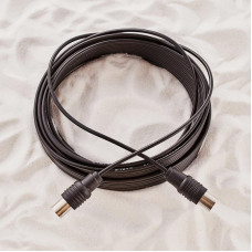 ВЧ-кабель, ТВ-гнездо - ТВ-штекер, 10м, черный REXANT