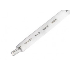 Трубка термоусаживаемая ТУТ нг 7,0/3,5мм, белая, упаковка 50 шт. по 1м REXANT