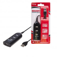 Разветвитель USB 2.0 на 4 порта REXANT