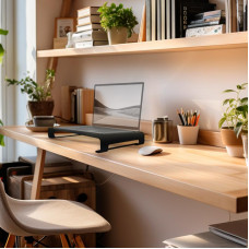 Подставка для ноутбука/монитора черная REXANT