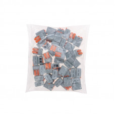 Универсальная клемма СМК 222-612/221-612, 2-проводная серая 0,5-4/6 мм² (50 шт/уп) REXANT