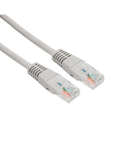 Шнур коммутационный, патч-корд U/UTP RJ45-RJ45, CAT 5e, LSZH серый, 5м REXANT