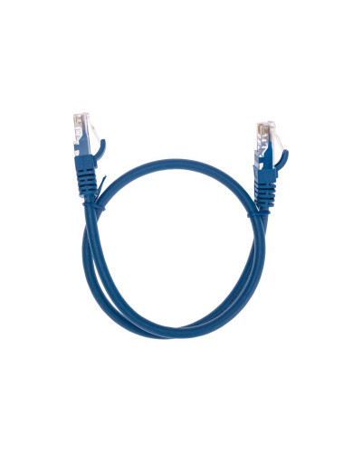 Патч-корд U/UTP, CAT 6, RJ45-RJ45, 26AWG, LSZH, синий, 0,5м REXANT